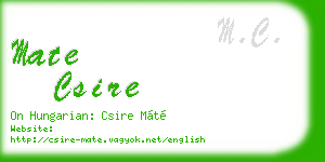 mate csire business card